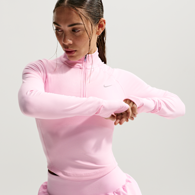 ウェア NIKE TIEMPO Reviews: Nike Tempo Women's Dri-FIT Fitted 1/2-Zip Running Top